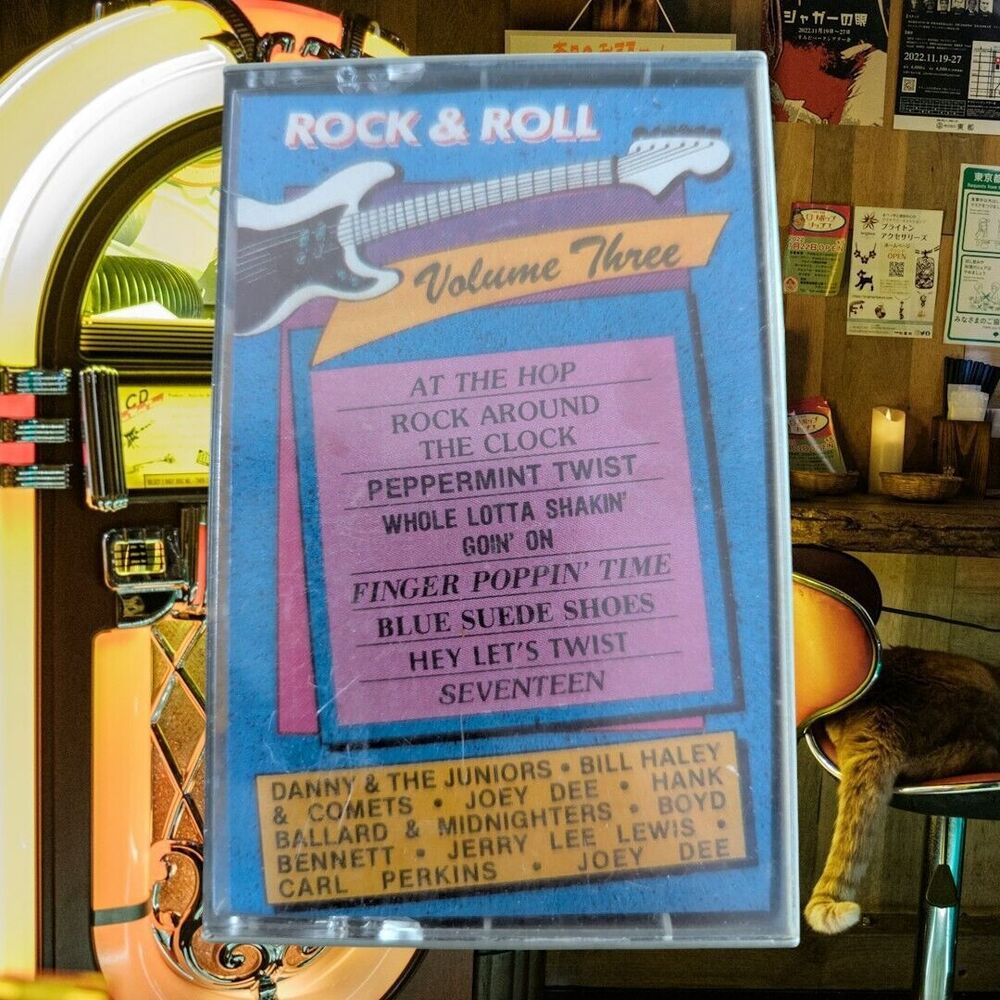Rock and Roll Cassette Tapes Volume 3 Around the Clock, At the Hop, Seventeen